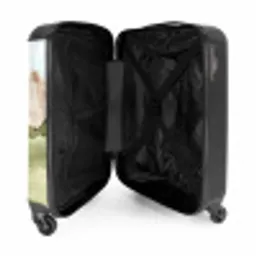 Graafmachine in de natuur NBS - Handbagage koffer - Unisex middel -binnenkant