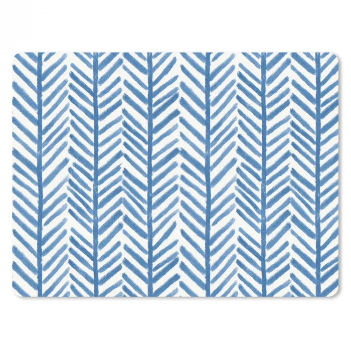 Patroon - Streep - Blauw muismat rubber klein 262 -3d