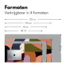 Vormen - Abstract - Kleuren - Vierkant Muismat XXL klein -sfeer5