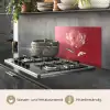Sierlijk - Bloem - Roze - Glazen keuken achterwand spatscherm klein -usp_DE