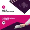 Oh hi - Paars - Cursief Inductie beschermer vinyl 3mm klein -wsfeer6_website
