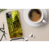 Bomen - Steen - Bos - Natuur Hoesje iPhone 12 Pro met koord klein -oordop