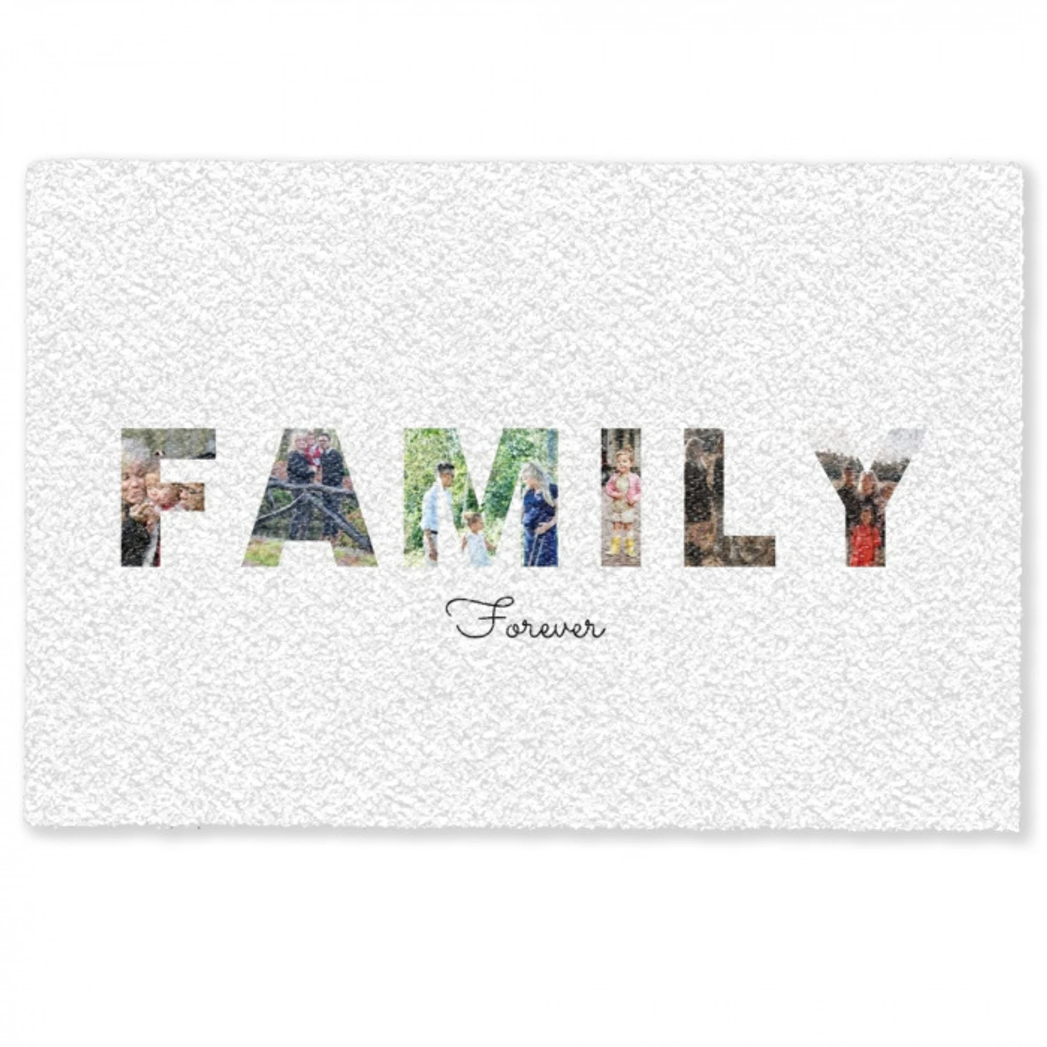 Family - Lettercollage Deurmat klein -zkaufland3d