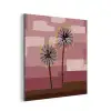 Illustratie - Bloemen - Vlakken - Abstract aluminium wit klein -3d