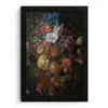 Festoen van vruchten en bloemen - Schilderij van Jan Davidsz. de Heem fotolijst zwart zonder passe partout klein -3d