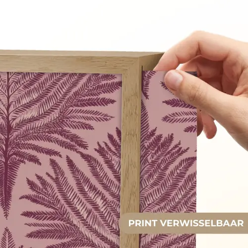 Varen - Patroon - Paars Light Box met batterij (Wandlamp) middel 907 -USP_websiteprintNL