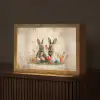 Konijnen - Bloemen - Eieren Light Box met kabel (Tafellamp) klein -z3d_website