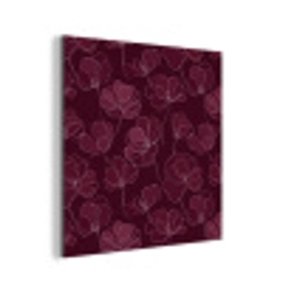 Bloemen - Patroon - Bordeauxrood aluminium wit klein 46 -3d