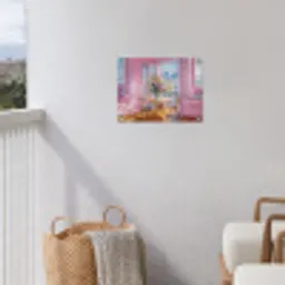 Pink - City - Bloemen tuinposter los doek klein -sfeer8