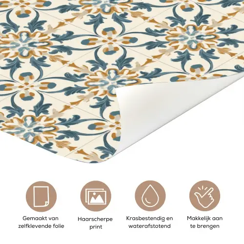 Patroon - Klassiek - Kleurrijk deurposter klein 289 -closeup_NL