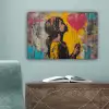 Graffiti - Meisje - Ballon - Street art canvas 2cm klein -sfeer4