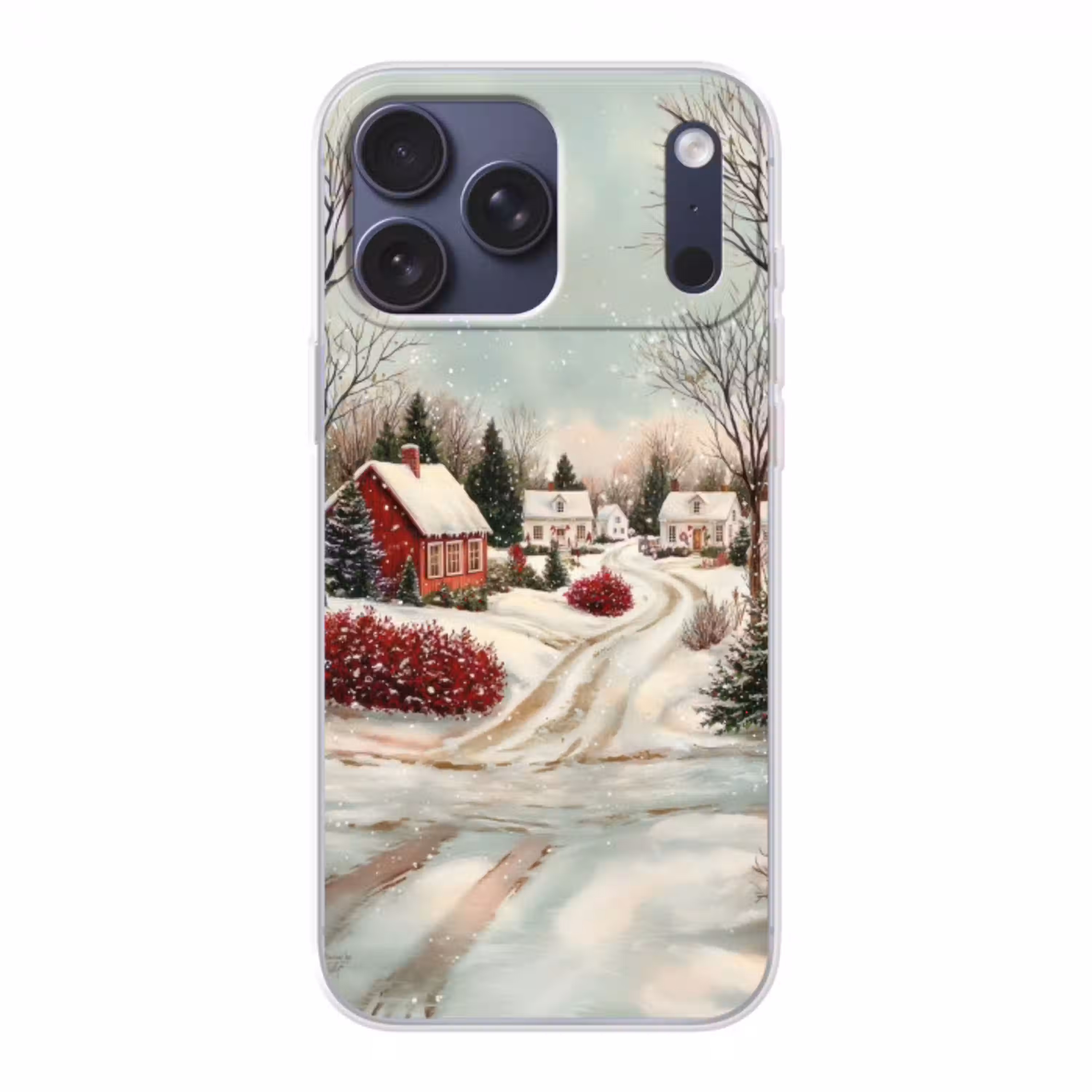 Kerstsfeer - Landelijk - Rood Telefoonhoesje iPhone 17 Pro Max klein -3d