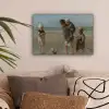 Kinderen der zee - Schilderij van Jozef Israëls canvas 2cm klein -sfeer1