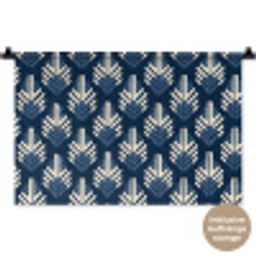 Modern - Patroon - Blauw Wandkleed katoen klein 269 -t3d_DE