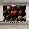 Macarons - Rood - Hart keuken achterwand spatscherm klein -3d_website