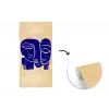 Okergeel - Blauw - Eenvoudige lijnen fotobehang vinyl groot -3d