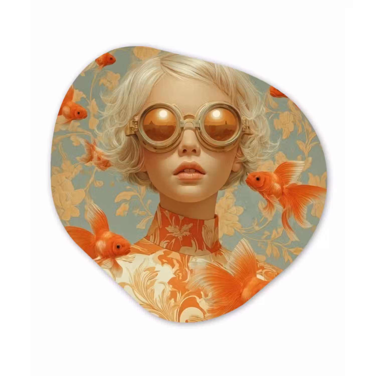 Forexbild Organische Form - Goldfisch - Orange - Weiblich - Blond