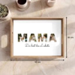 Mama - Buchstaben-Collage Dienblad Rechthoek middel -USP_Formaat