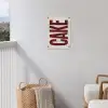 Red - Cake - Decoratie - Eten tuinposter los doek klein -sfeer8