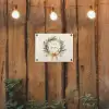 Kerstkrans - Kerst - Goud - Beige tuinposter los doek klein -sfeer1