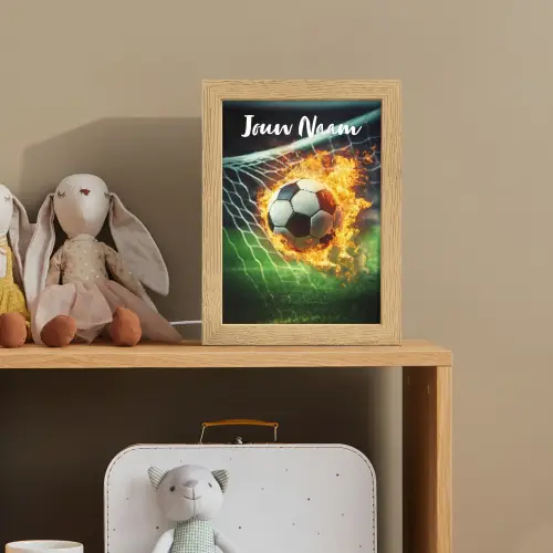 Voetbal - Goal - Doelnet - Vuur Light Box met kabel (Kinderlampje) klein -sfeer2_kind