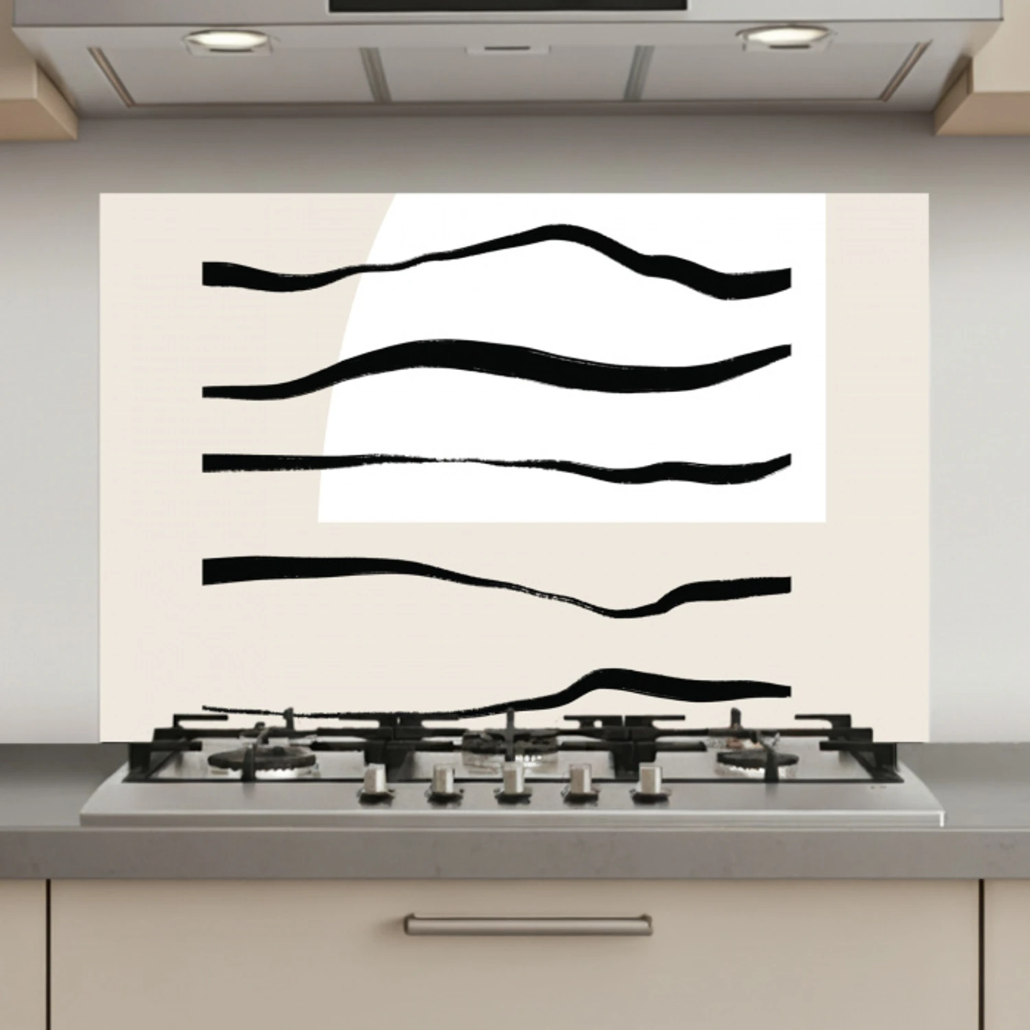 Abstract - Lijn - Pastel keuken achterwand spatscherm klein -3d_website