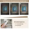 Vogel - Decoratie - Ijsvogel - Blauw Light Box met kabel (Tafellamp) klein -USP_dimbaarNL