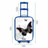 Petal papillon Kinderkoffer - Blauw klein -productfoto_formaten