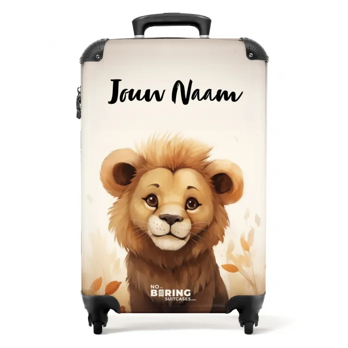 Ludo leeuw NBS - Handbagage koffer - Kinderen Unisex middel -productfoto_recht