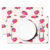 Aardbeien - Rood - Roze - Patroon Placemat vinyl groot 368 -zzsfeer2_Kitchenyeah-website