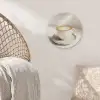 Cappuccino - Schuim - Schotel - Beige Akoestische PET Vilt - Rond klein -sfeer4