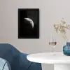 Maan - Hemel - Zwart - Schaduw fotolijst zwart zonder passe partout klein -sfeer4