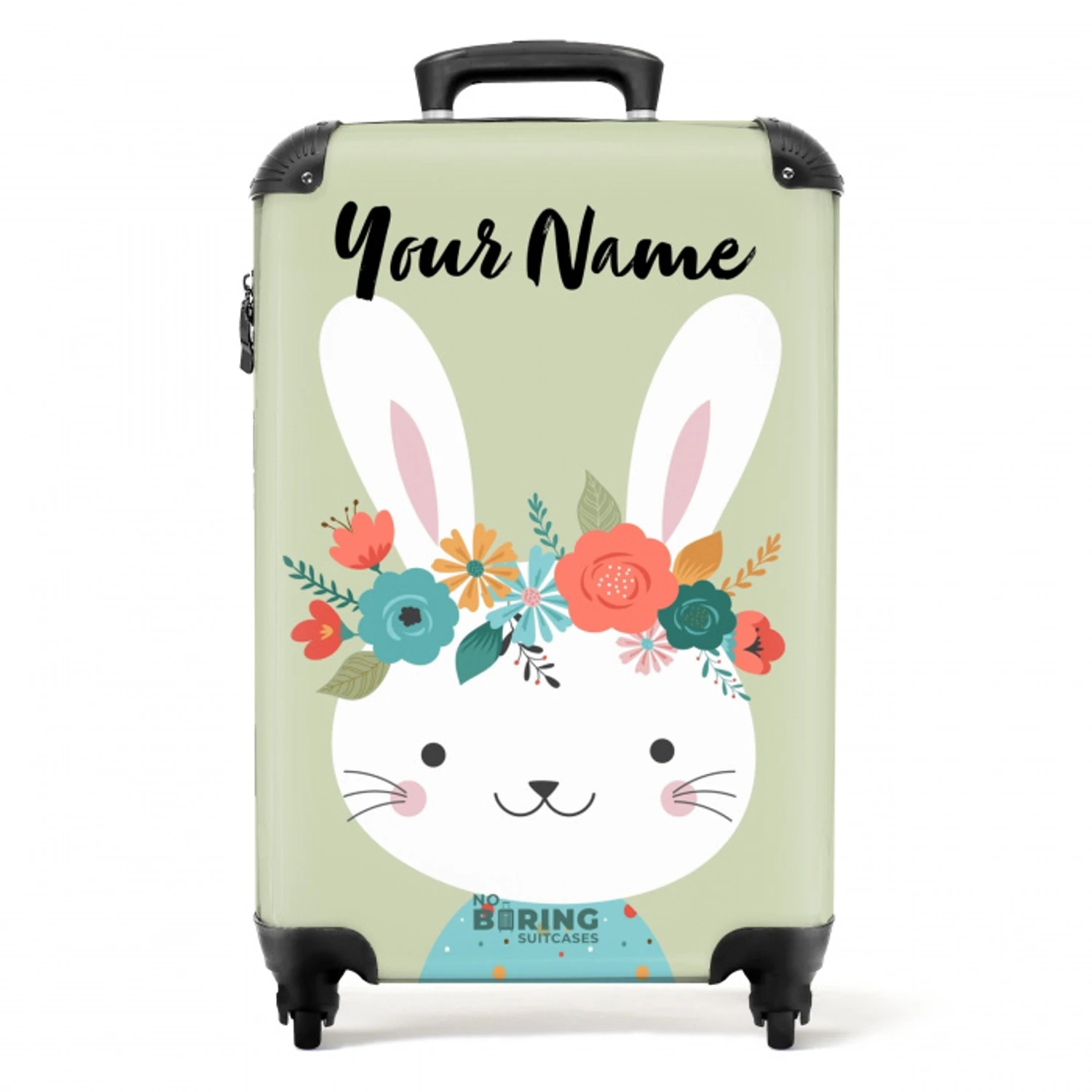Hippie haas NBS - Handbagage koffer - Kinderen Unisex middel -productfoto_recht