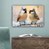 Vogels - Tak - Winter - Sneeuw canvas 2cm klein -sfeer4