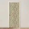 Abstract - Geometrisch - Groen deurposter klein 289 -3d_beige