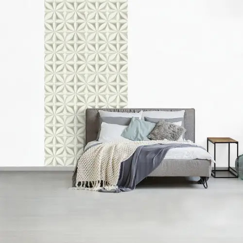 Abstract - Structuur - Grijs - Wit fotobehang vinyl groot 64 -slaapkamer