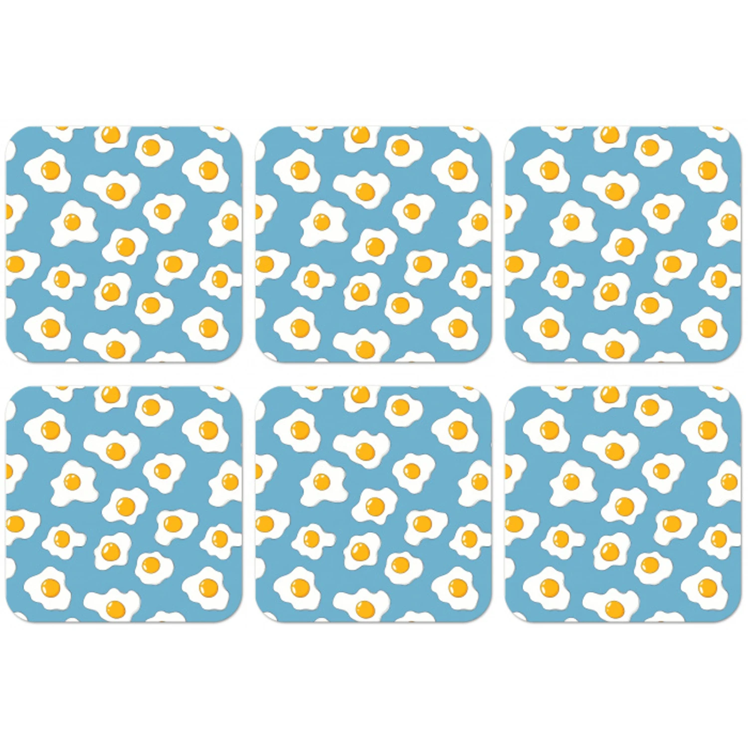 Eieren - Dooiers - Blauw onderzetter kurk middel 366 -zkaufland3dotto