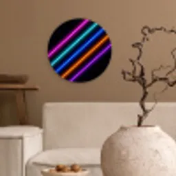Esthetiek - Retro - Neon Wandcirkel kunststof plaat 5mm dik klein -sfeer1