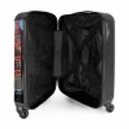 Olieverf - Architectuur - Amsterdam - Stad NBS - Handbagage koffer - Unisex middel -binnenkant
