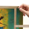 Dansen - Vrouwen - Verfstructuur Light Box met batterij (Wandlamp) middel -USP_websiteprintNL