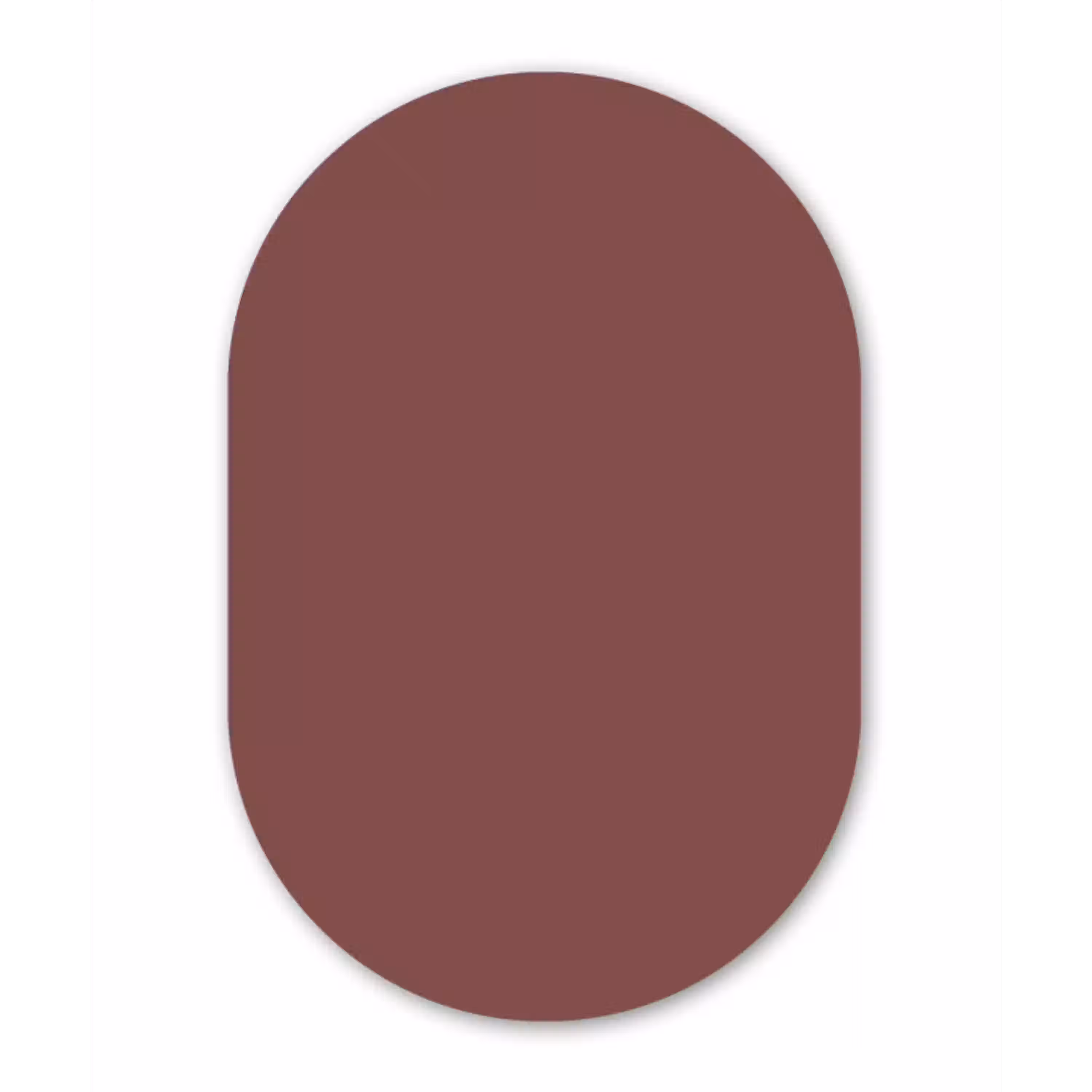Muted - Raisin - Rood Wandcirkel Ovaal Aluminium middel 839 -3d