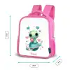 Lief buitenaards wezentje met hartje Kinderrugzak - Roze middel -productfoto_formaten