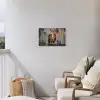 Geschilderd - Abstract - Uil - Bruin Tuinposter op houten frame 2 cm dik klein -sfeer1