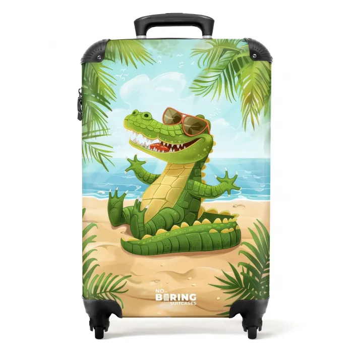 alfredo-alligator NBS - Handbagage koffer - Kinderen Unisex middel -productfoto_recht
