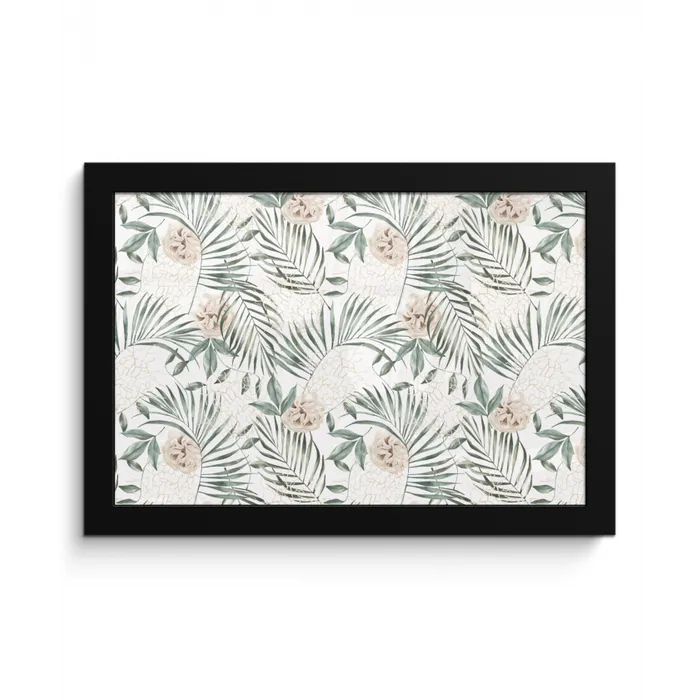 Bohemian - Bloemen - Bladeren - Jungle - Tropical fotolijst zwart zonder passe partout klein -3d