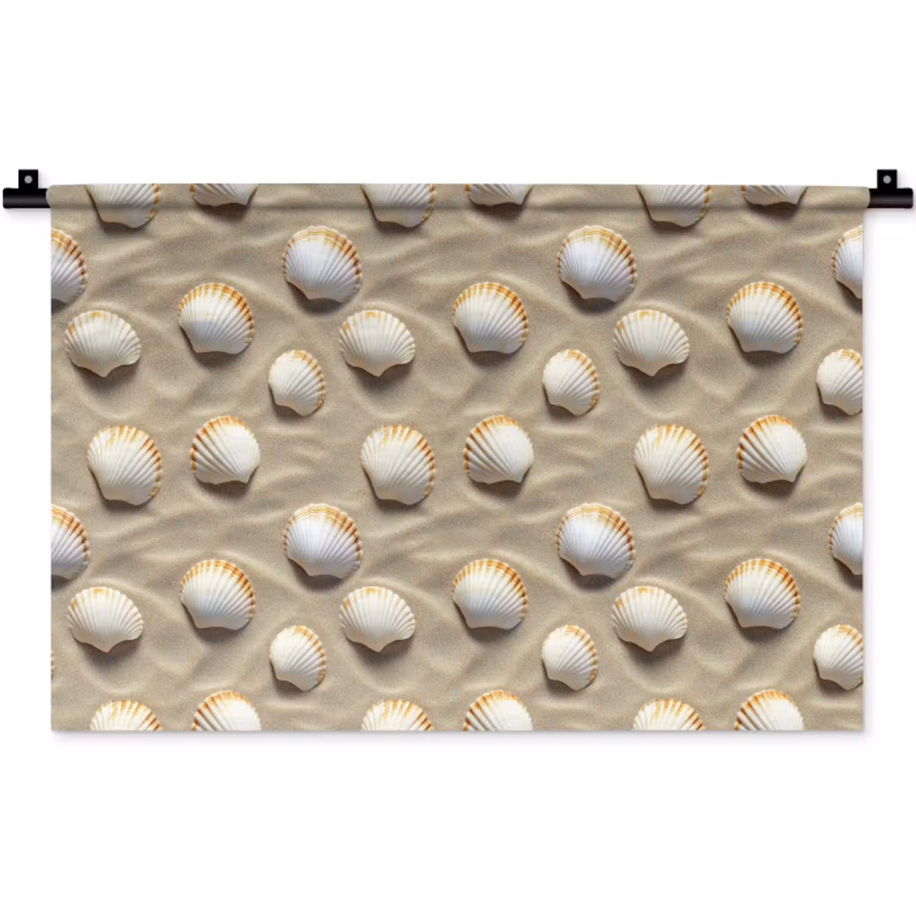Schelpen - Zand - Maritiem Wandkleed katoen klein 269 -zz3d