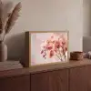 Orchidee - Bloemen - Roze - Bloemblaadjes Light Box met batterij (Wandlamp) middel -sfeer2