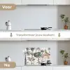 Tropisch - Bomen - Bladeren - Jungle keuken achterwand spatscherm klein -voor_na_NL