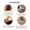Pink - City - Bloemen Inductie beschermer vinyl 3mm klein -zzzzzzz-td-werking
