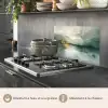 Groen - Modern - Abstract - Goud keuken achterwand spatscherm klein -usp_FR
